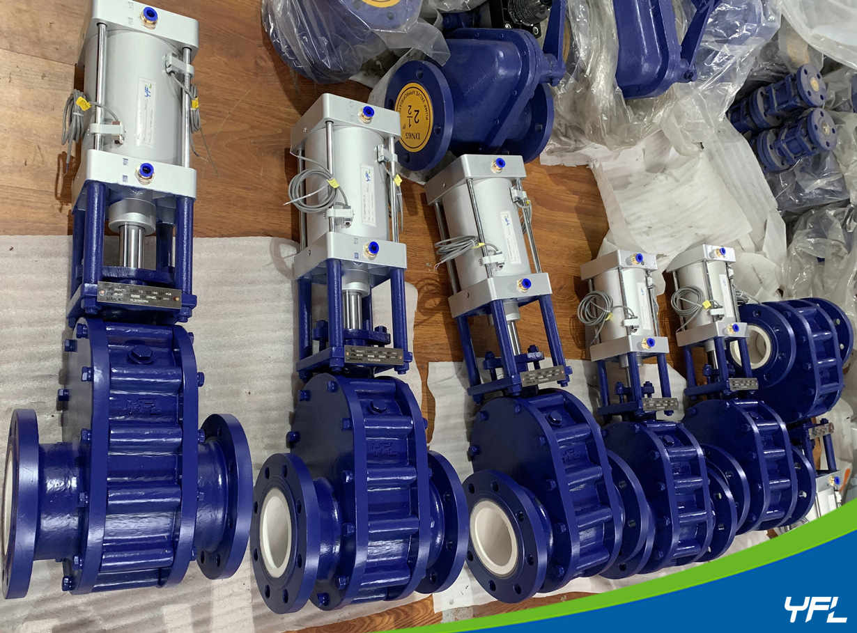 ceramic double disc gate valves for fly ash