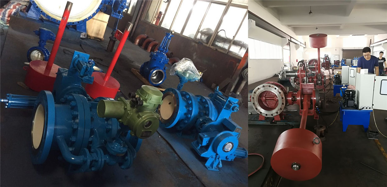 hydraulic slow closing butterfly valves with counter weight