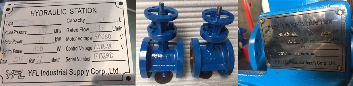 hydraulic slow closing butterfly check valves