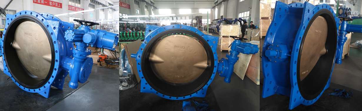 DN1200 Al-bronze butterfly valves for seawater 