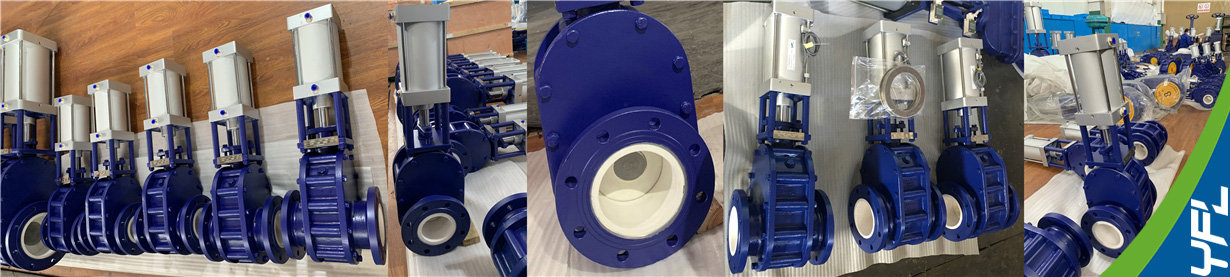 Ceramic double disc gate valves for FGD system