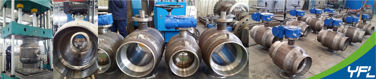Production of Fully welded ball valves for district heating and city gas 