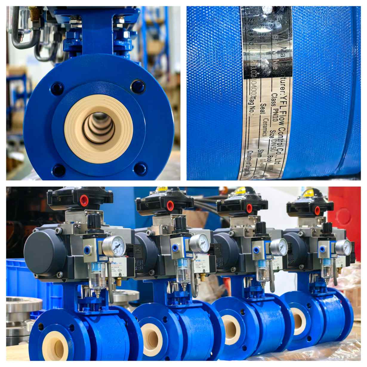 YFL Pneumatic control ceramic ball valves