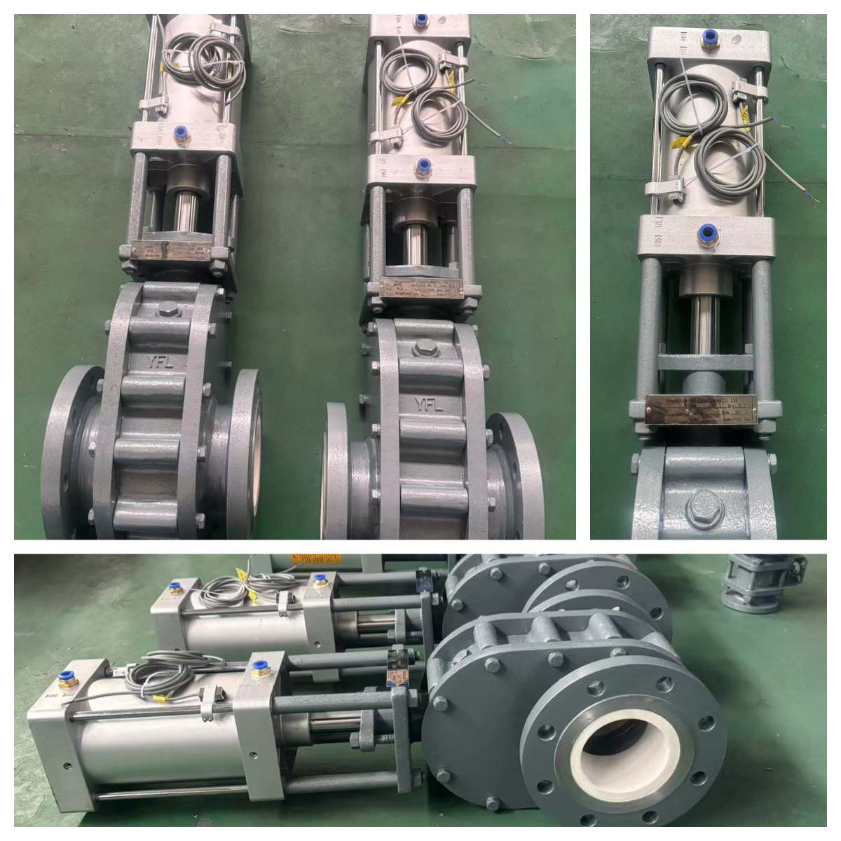 pneumatic ceramic double disc gate valves