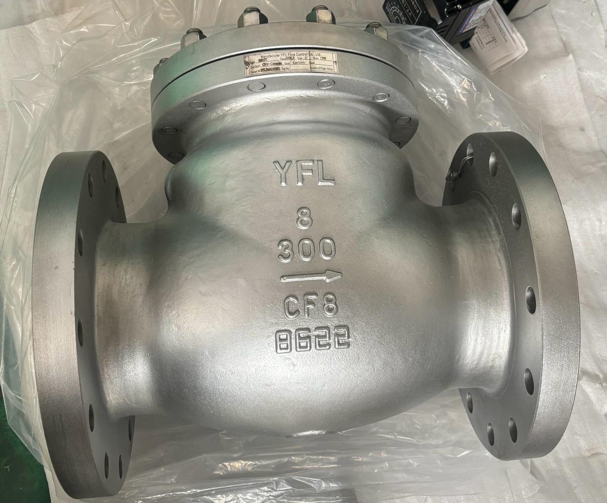 wear resistant ceramic swing check valve