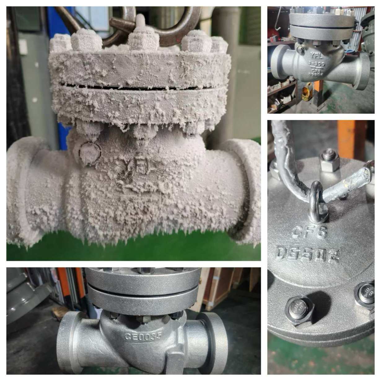 cryogenic swing check valves, low temperature swing check valves， -194 degree C swing check valves