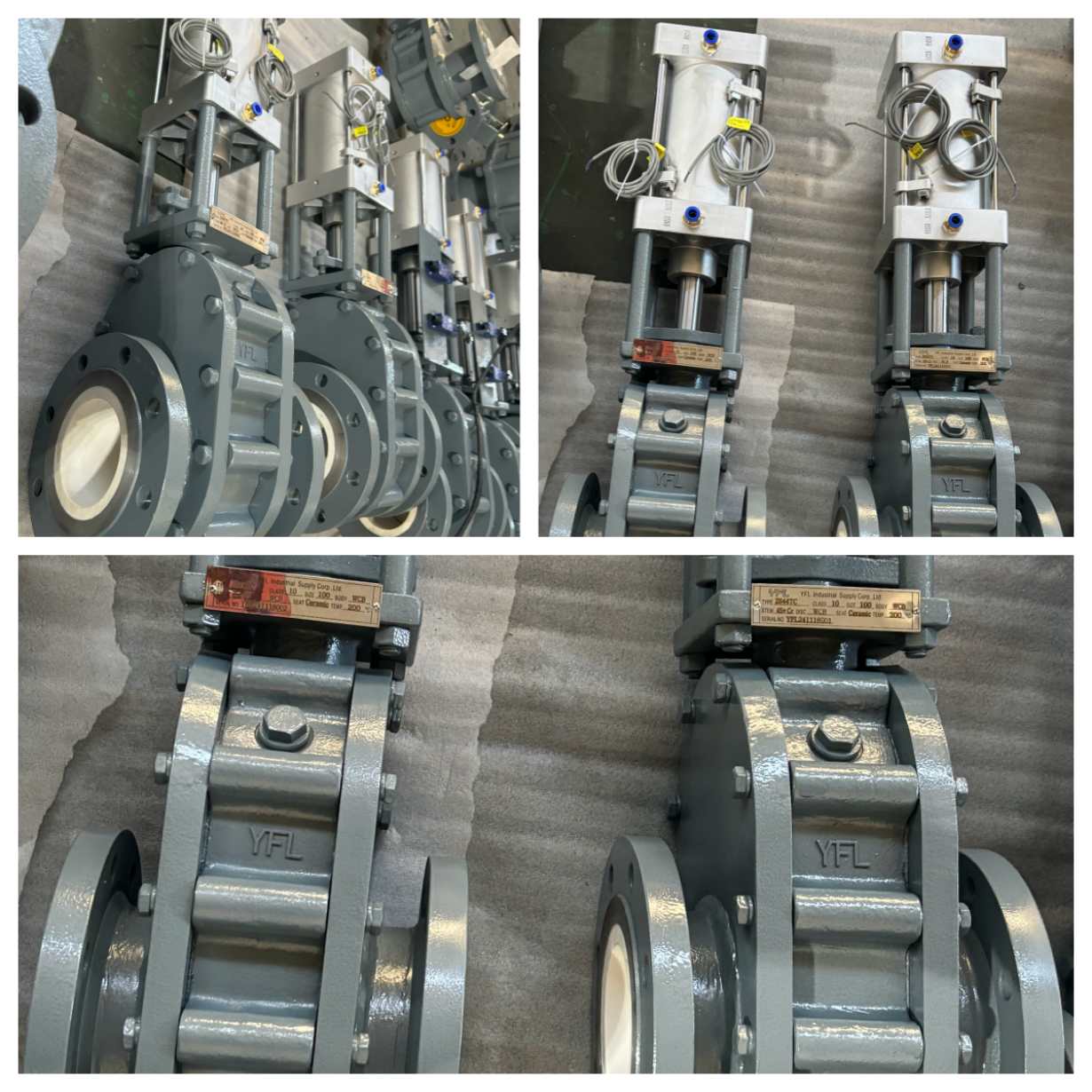 pneumatic ceramic double disc gate valves