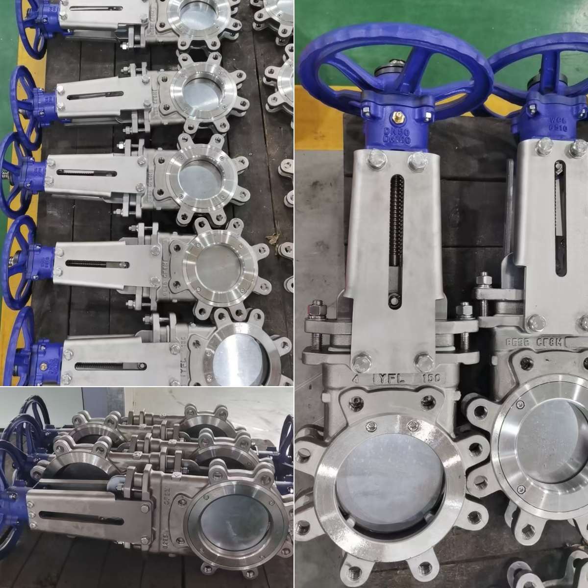 full lugged type metal seat knife gate valves